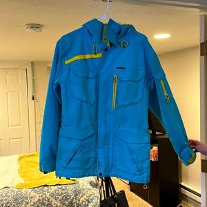 Blue Aperture Ski/Snowboard Jacket. Size Small